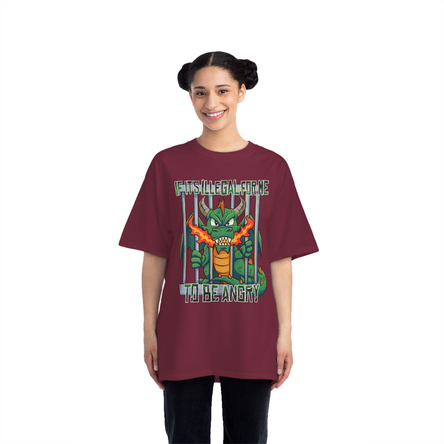 Dragon Saga Oversized Tee – Big & Tall Streetwear (Up to 6XL)