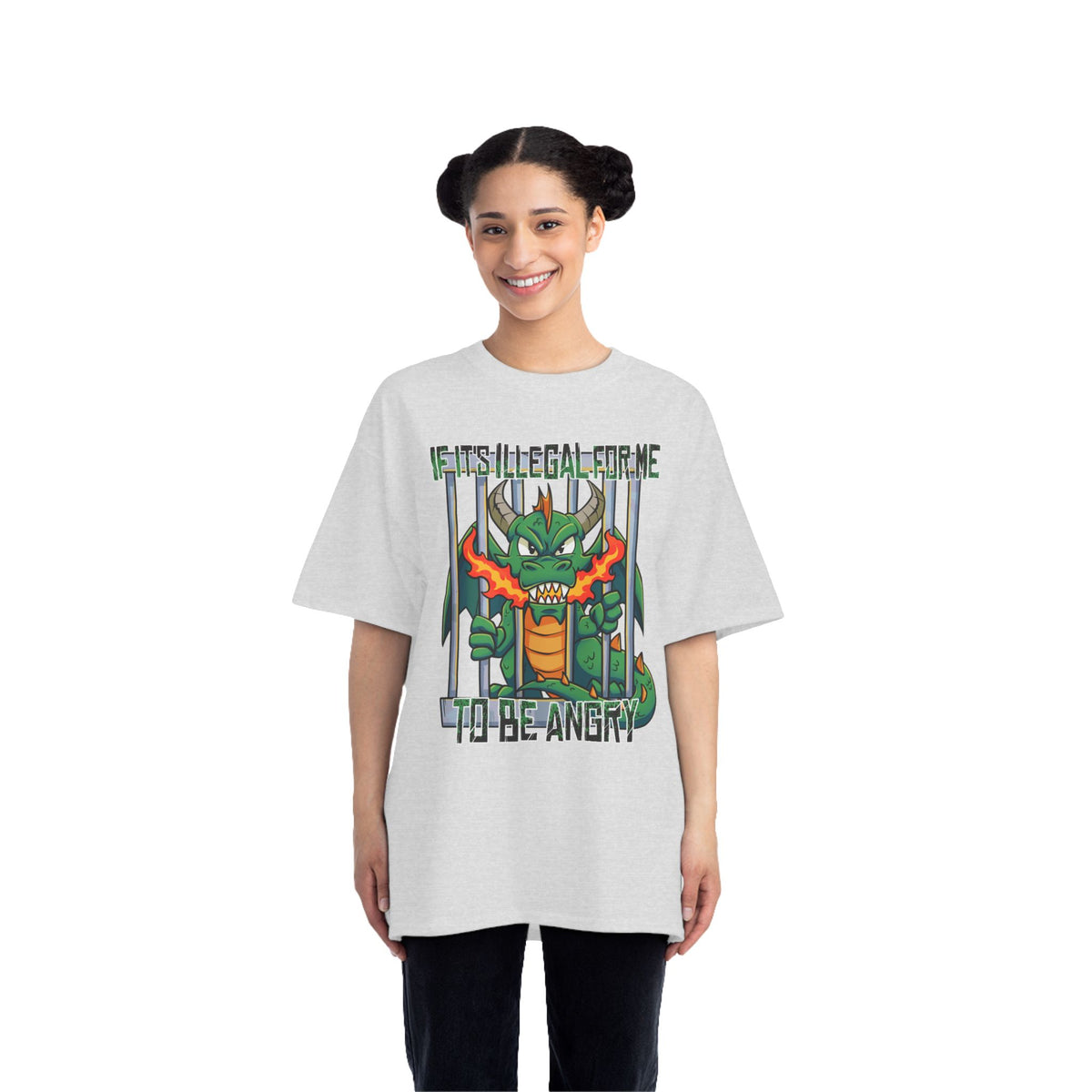 Dragon Saga Oversized Tee – Big & Tall Streetwear (Up to 6XL)