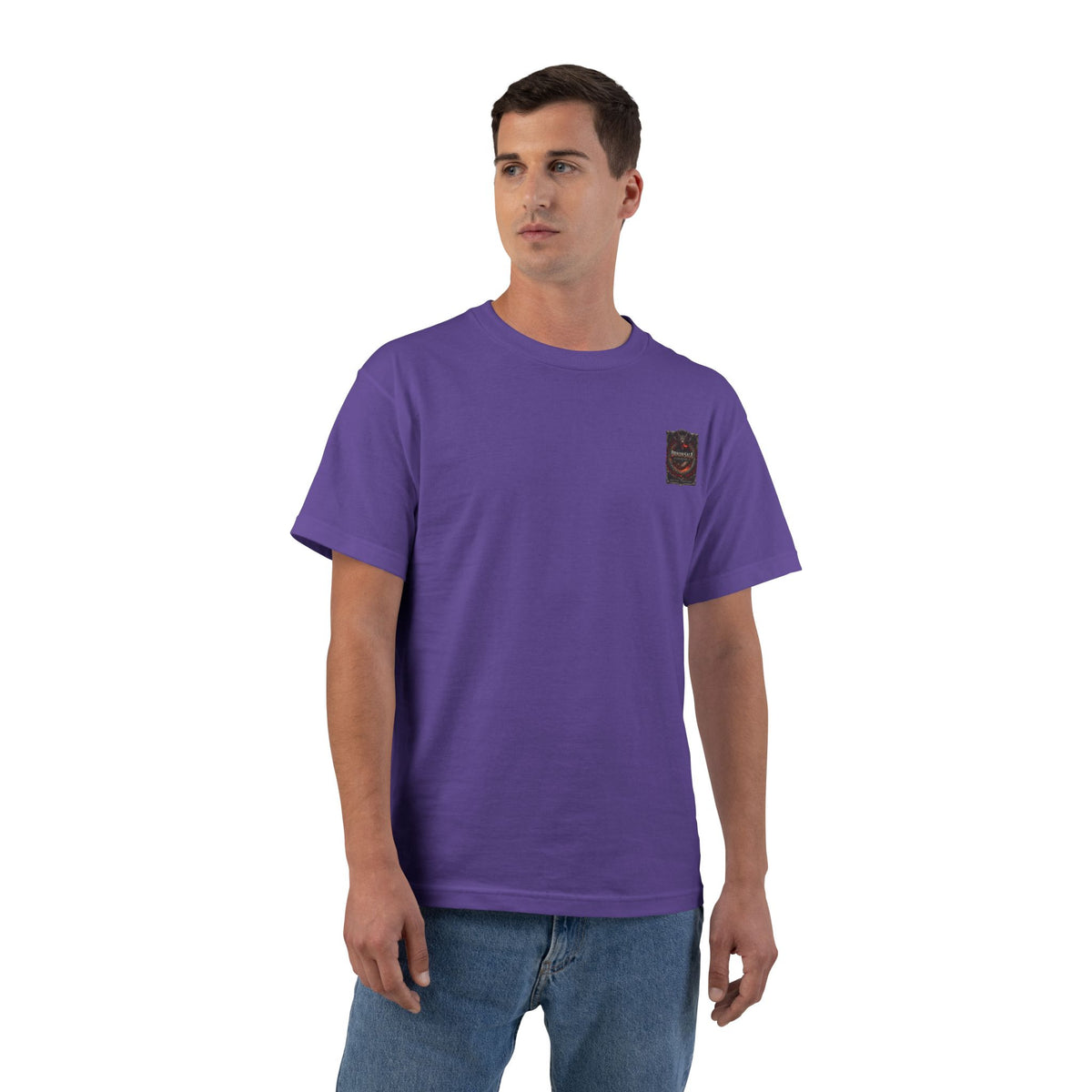 Dragon Split Face T-Shirt — Fiery & Icy Dragon Graphic Tee