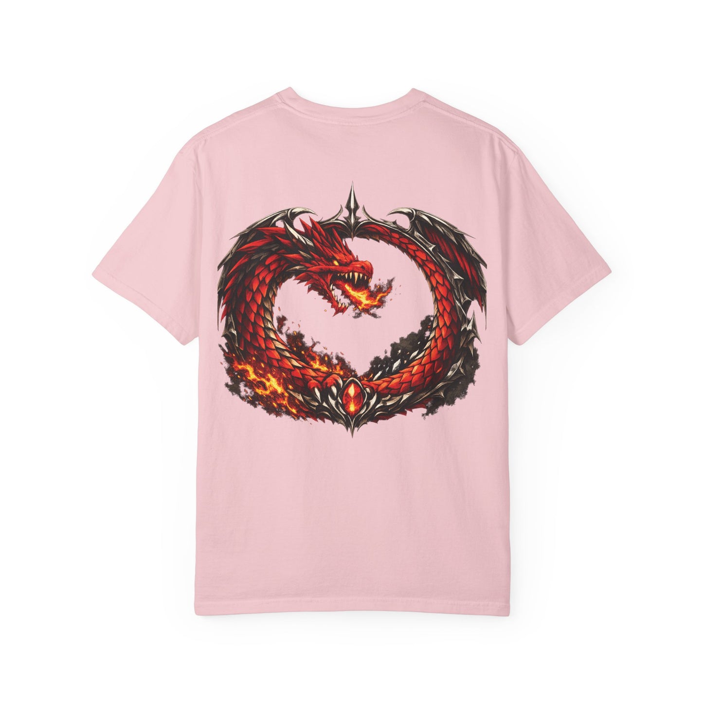 Dragon Ouroboros T-Shirt — Fiery Red Serpent Graphic Tee