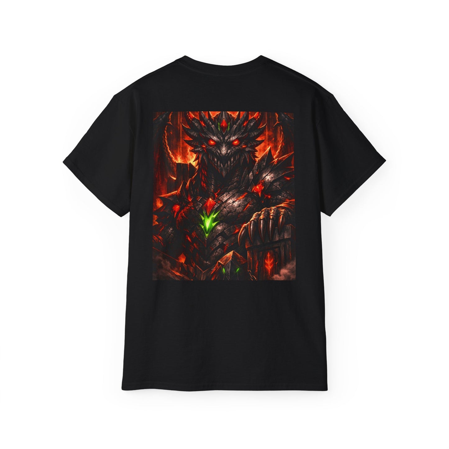 ** Dragon Saga King Tee — Obsidian Throne Edition (BY189 Acid Wash Oversized) **