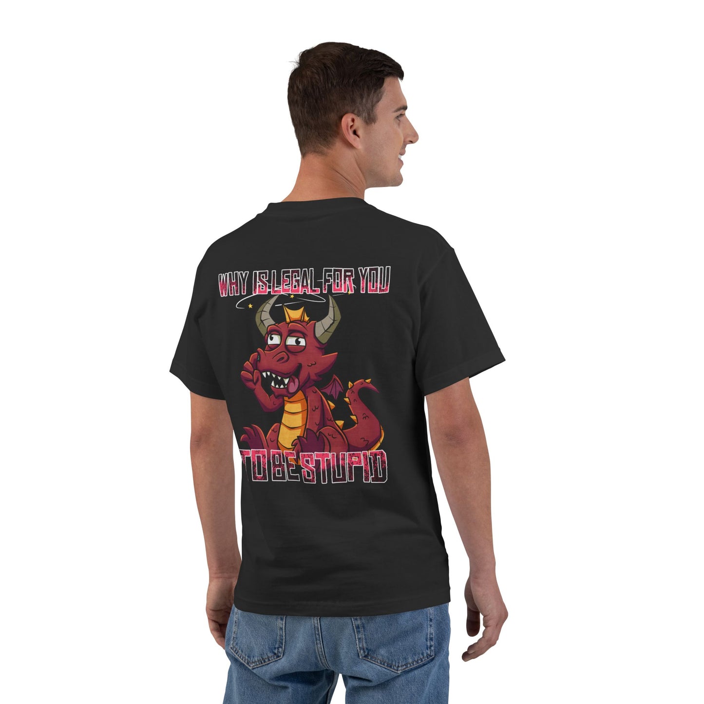 Dragon Saga Oversized Tee – Big & Tall Streetwear (Up to 6XL)