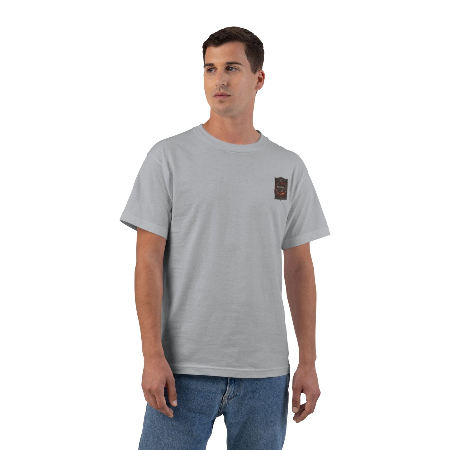 Dragon Split Face T-Shirt — Fiery & Icy Dragon Graphic Tee