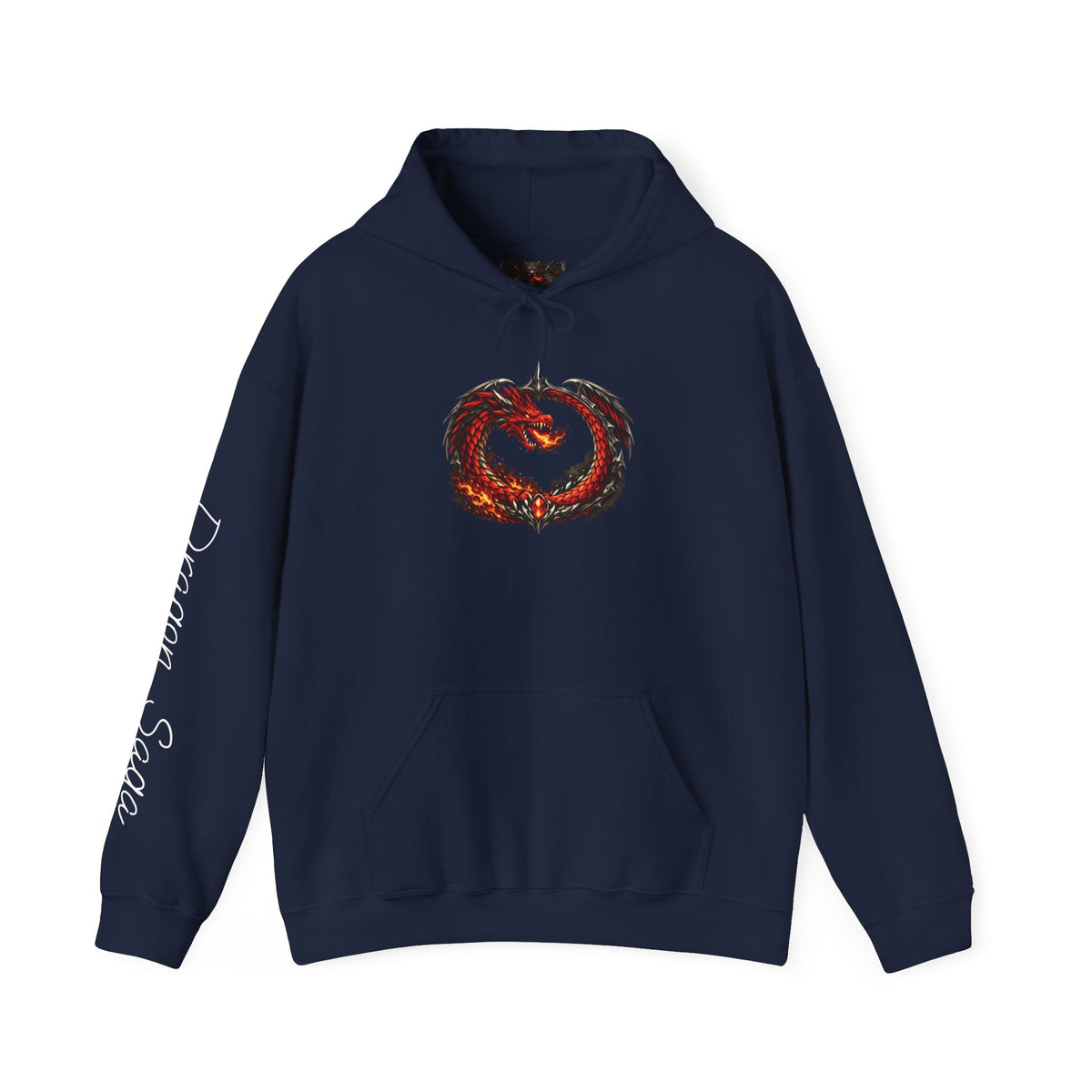 Dragon Saga Heavyweight Hoodie — Big & Tall Streetwear (Gildan 18500 | Up to 5XL