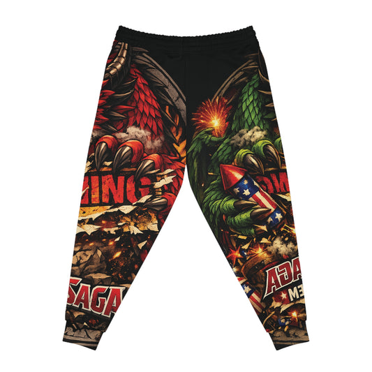 Dragon Flag Joggers — Patriotic 4th of July Athletic Pants