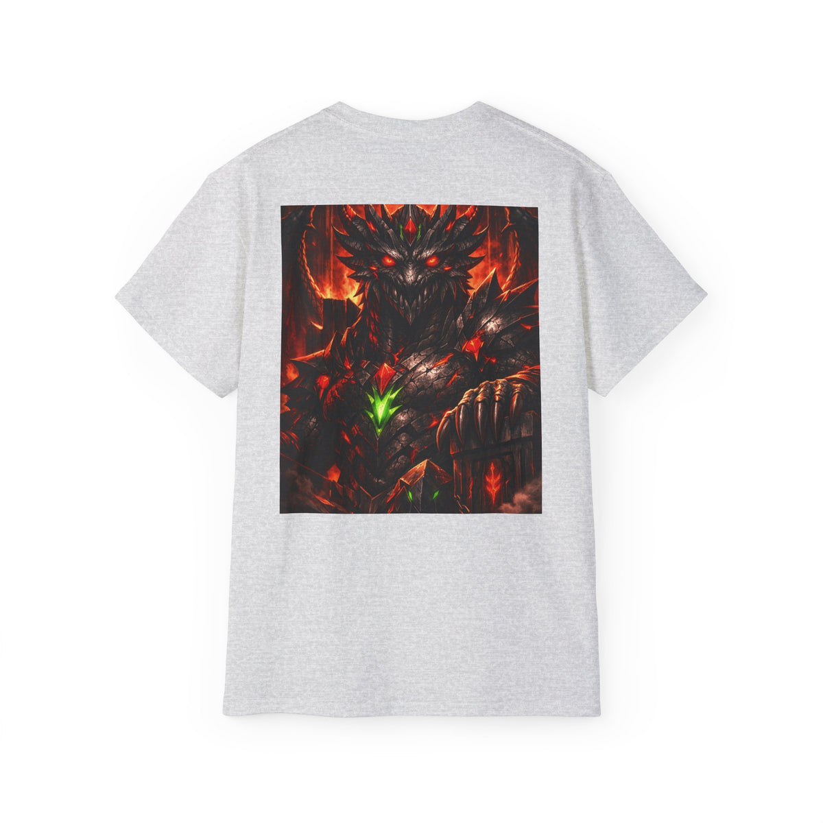 ** Dragon Saga King Tee — Obsidian Throne Edition (BY189 Acid Wash Oversized) **