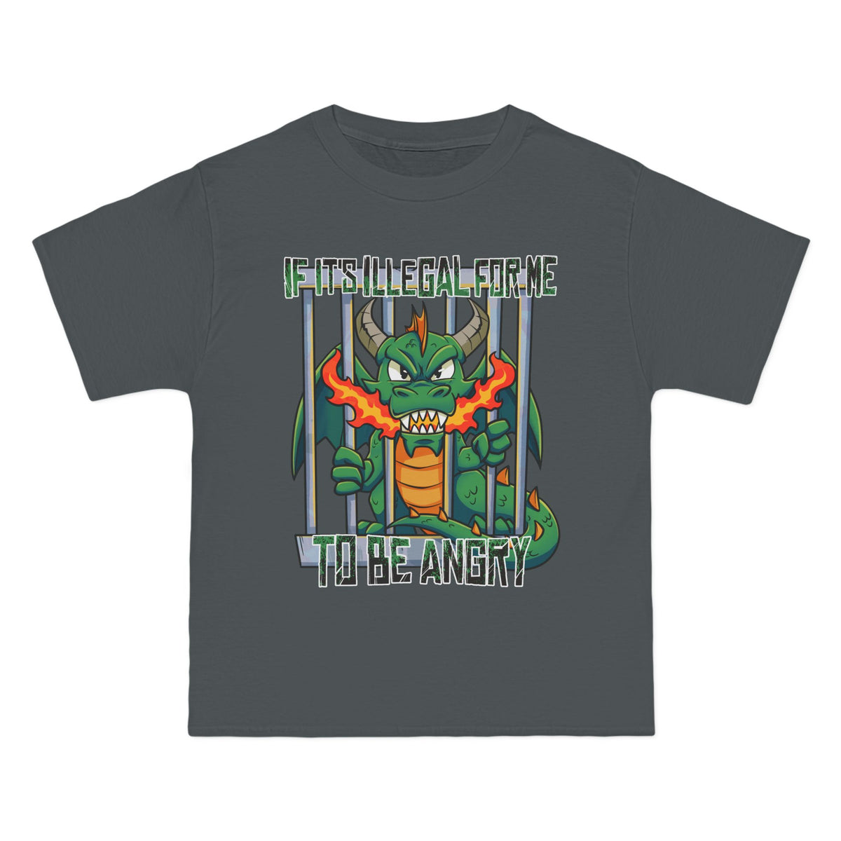 Dragon Saga Oversized Tee – Big & Tall Streetwear (Up to 6XL)