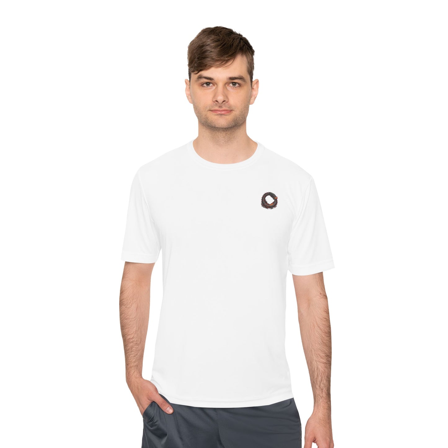 Dragon Duel Moisture-Wicking Tee — Fire vs Ice Fantasy Graphic