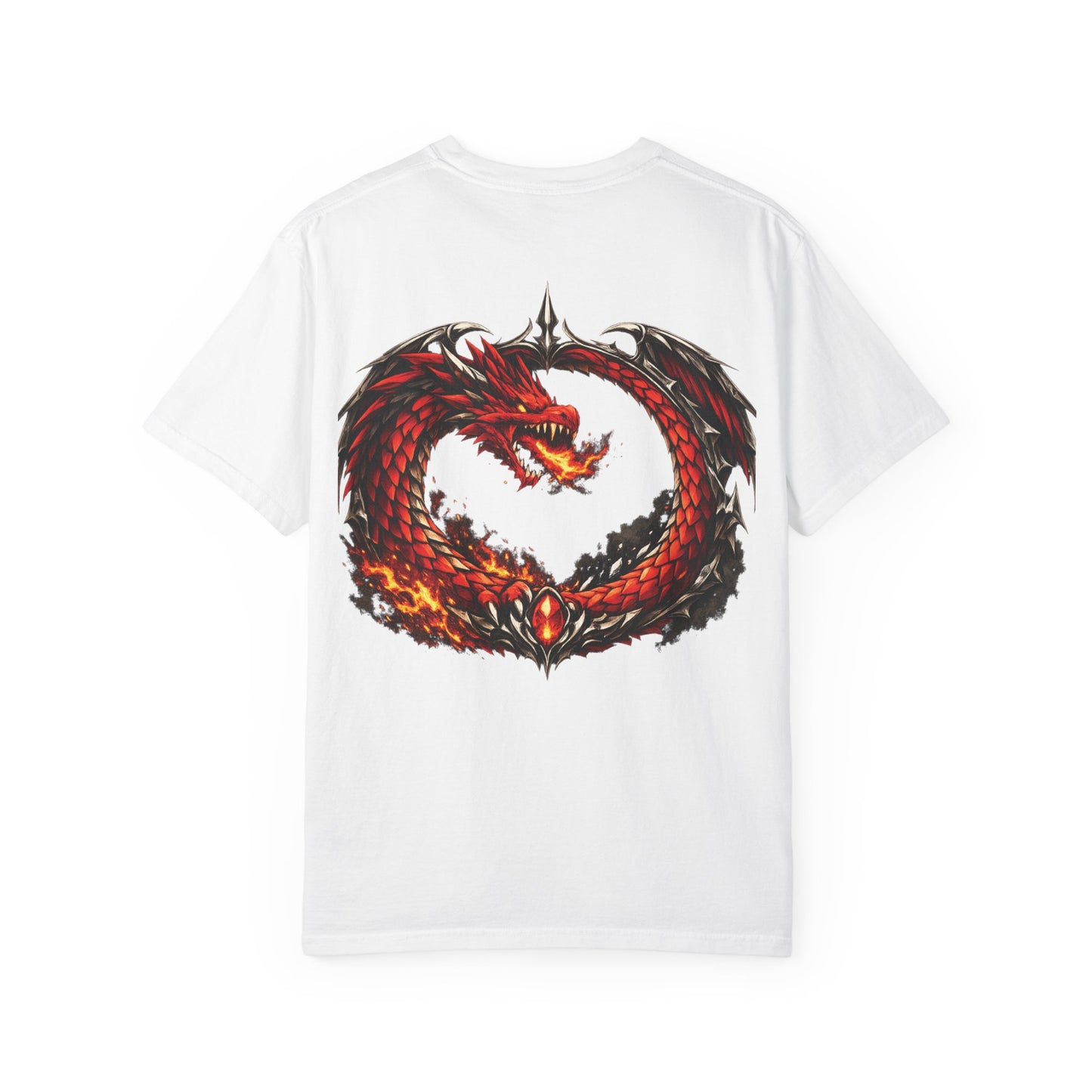 Dragon Ouroboros T-Shirt — Fiery Red Serpent Graphic Tee