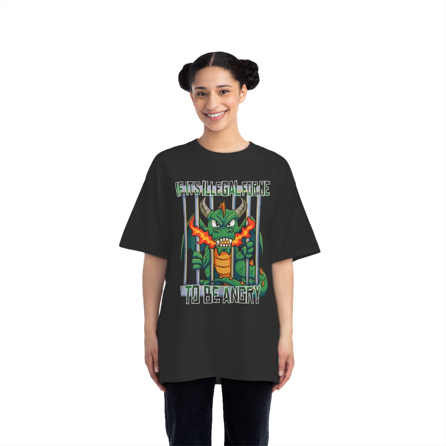 Dragon Saga Oversized Tee – Big & Tall Streetwear (Up to 6XL)