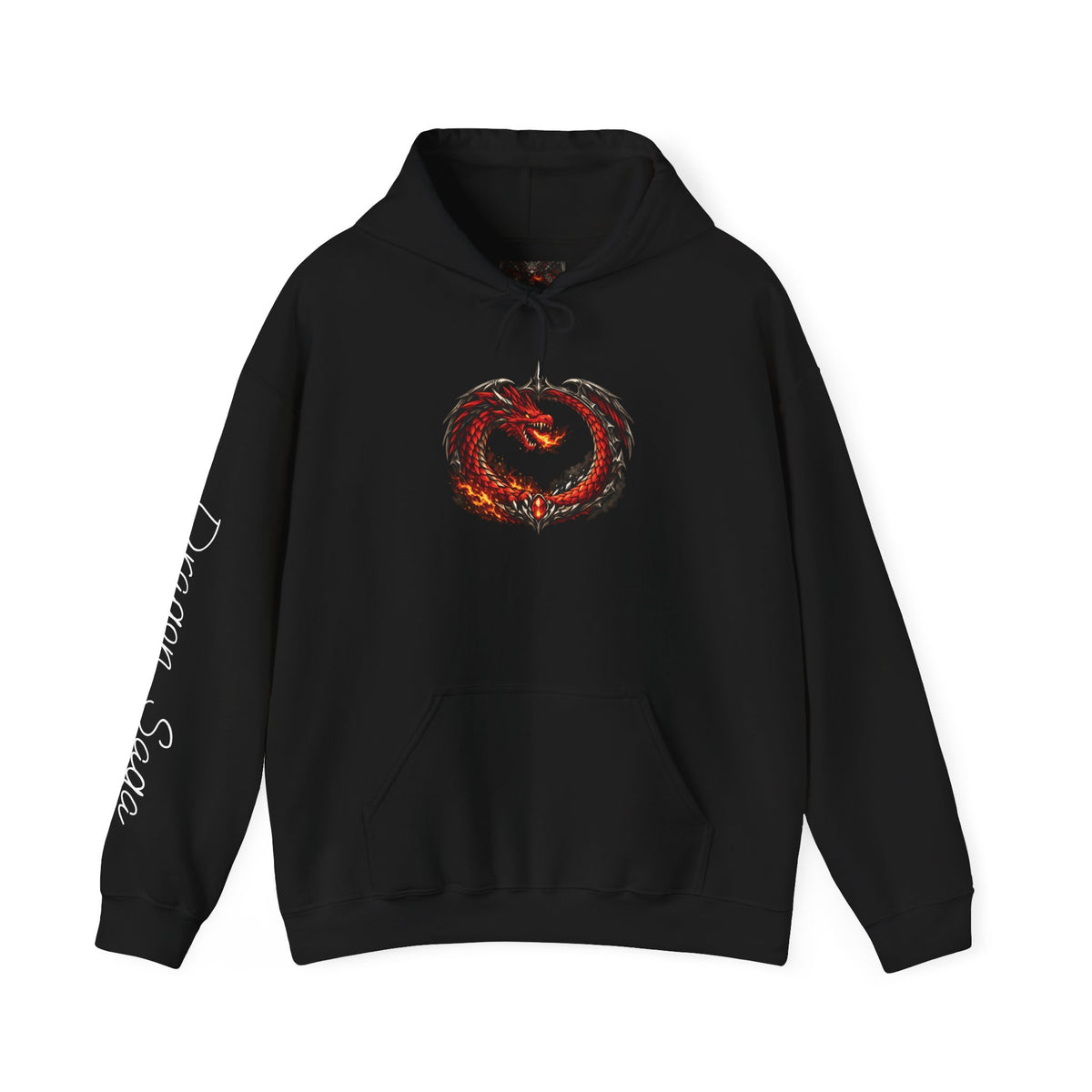 Dragon Saga Heavyweight Hoodie — Big & Tall Streetwear (Gildan 18500 | Up to 5XL