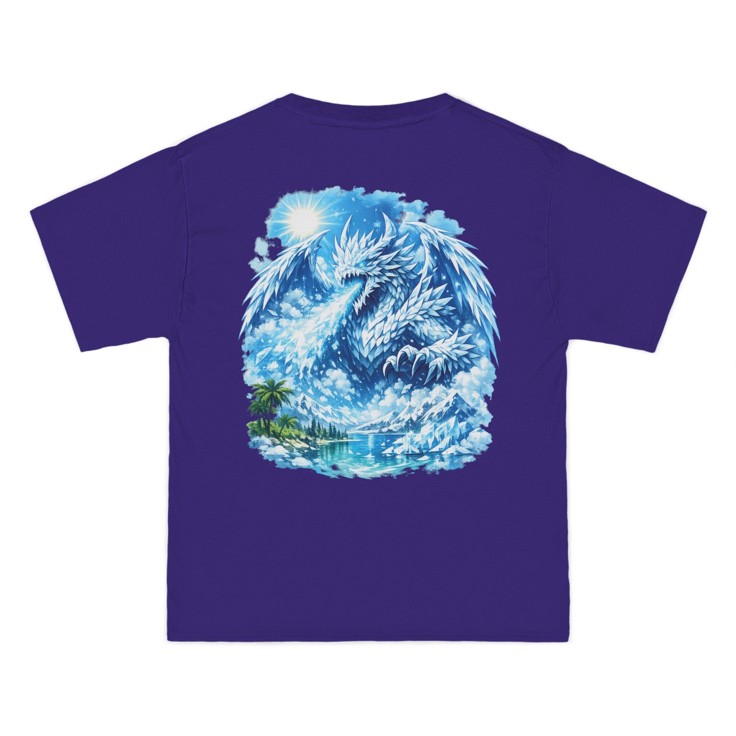 T-Shirt — Surreal Blue Cloud Dragon Graphic Tee