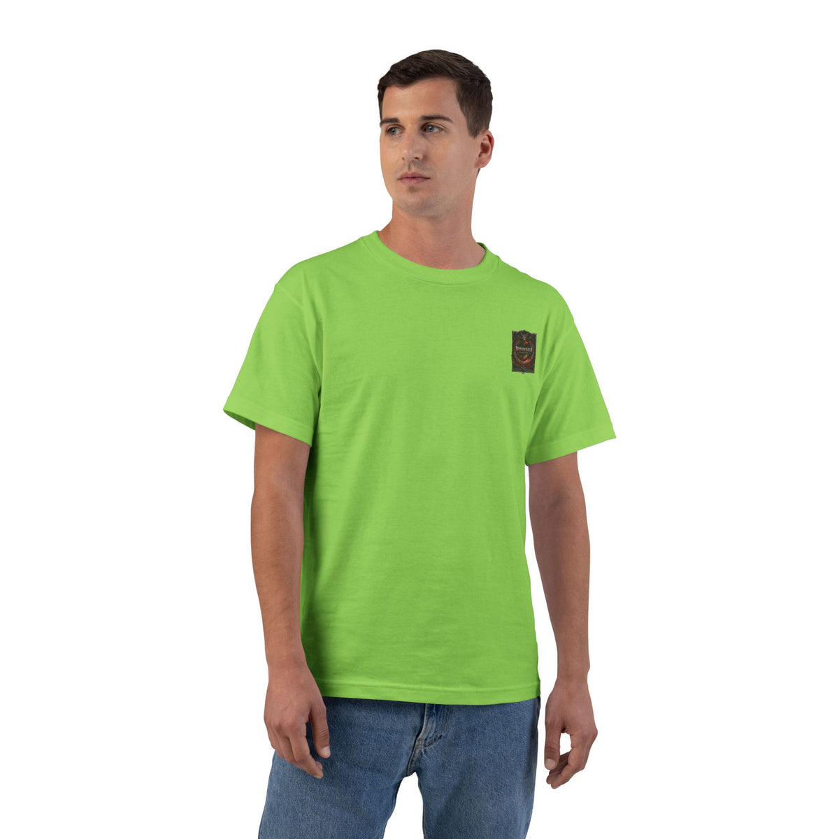 Dragon Split Face T-Shirt — Fiery & Icy Dragon Graphic Tee