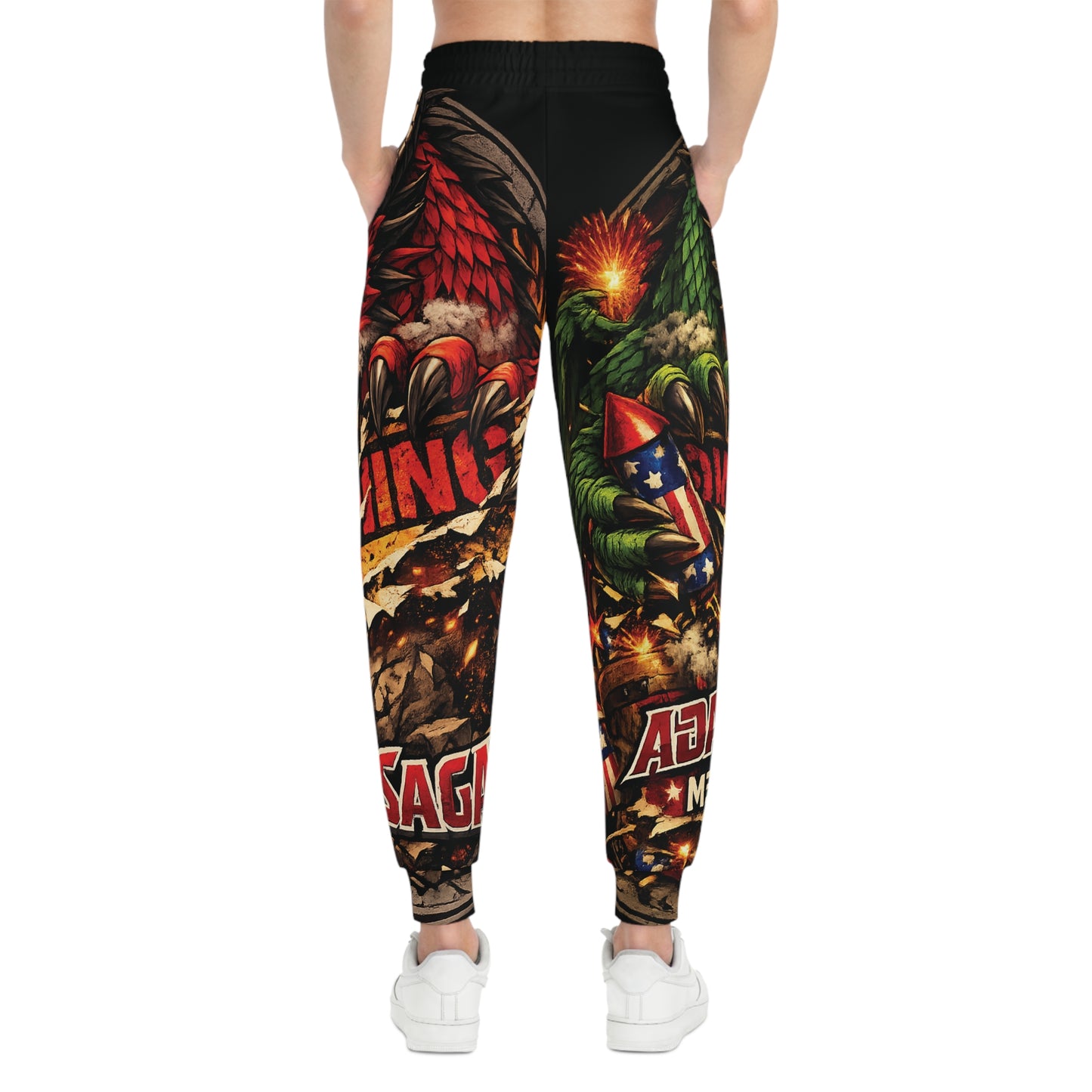 Dragon Flag Joggers — Patriotic 4th of July Athletic Pants
