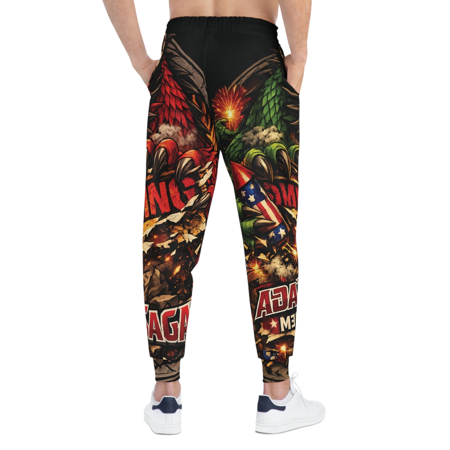 Dragon Flag Joggers — Patriotic 4th of July Athletic Pants