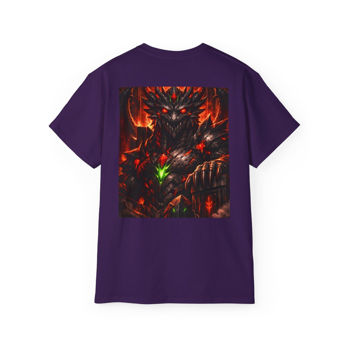 ** Dragon Saga King Tee — Obsidian Throne Edition (BY189 Acid Wash Oversized) **