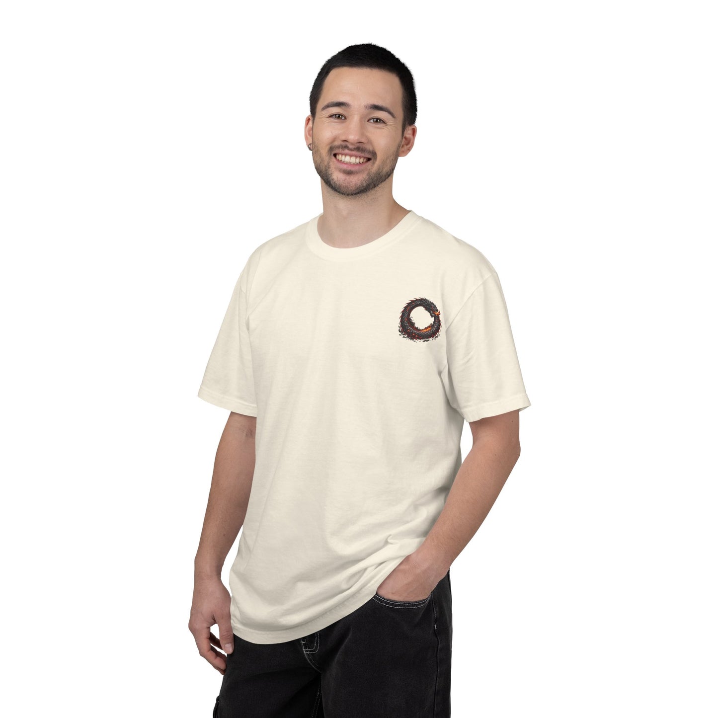Dragon Ouroboros T-Shirt — Fiery Red Serpent Graphic Tee