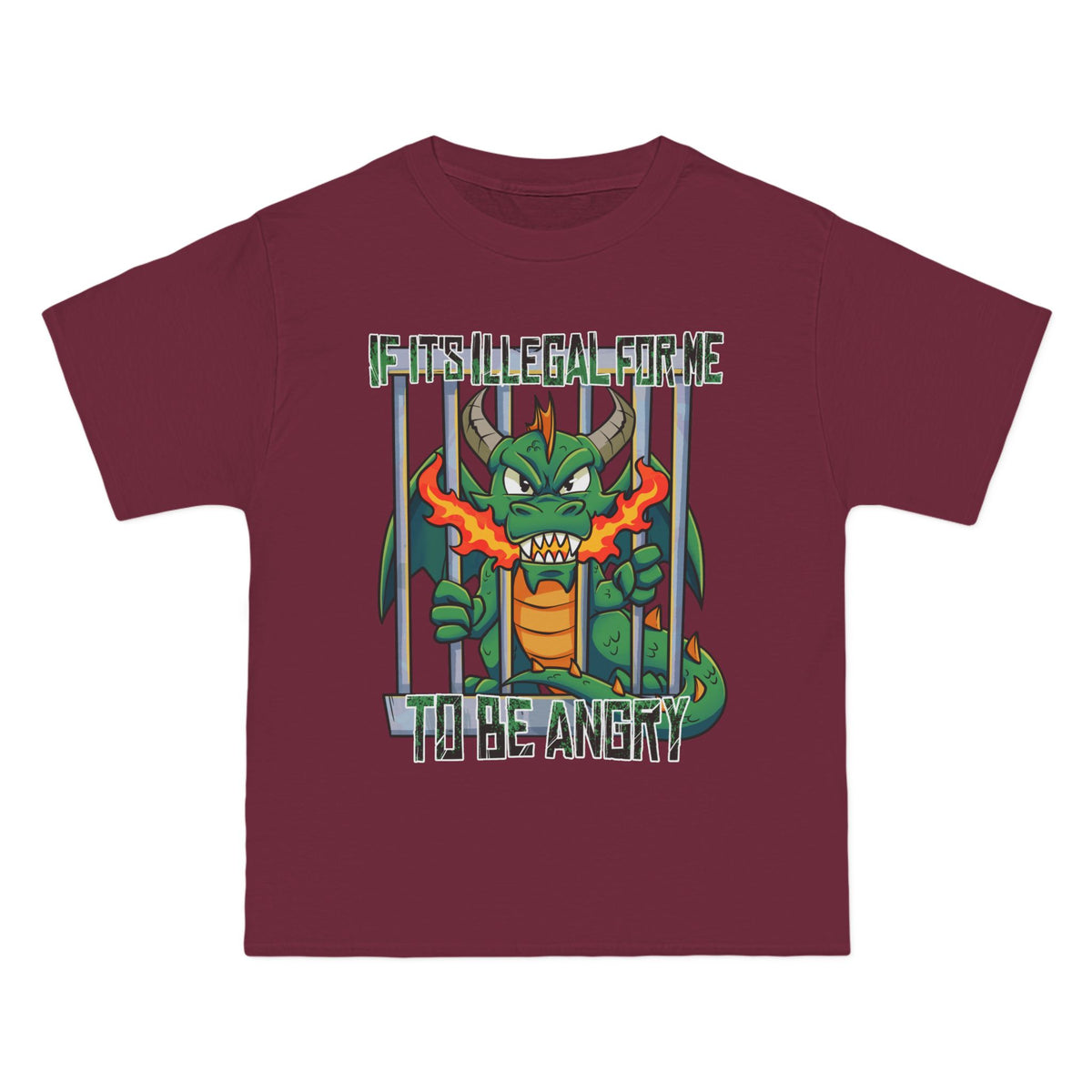 Dragon Saga Oversized Tee – Big & Tall Streetwear (Up to 6XL)