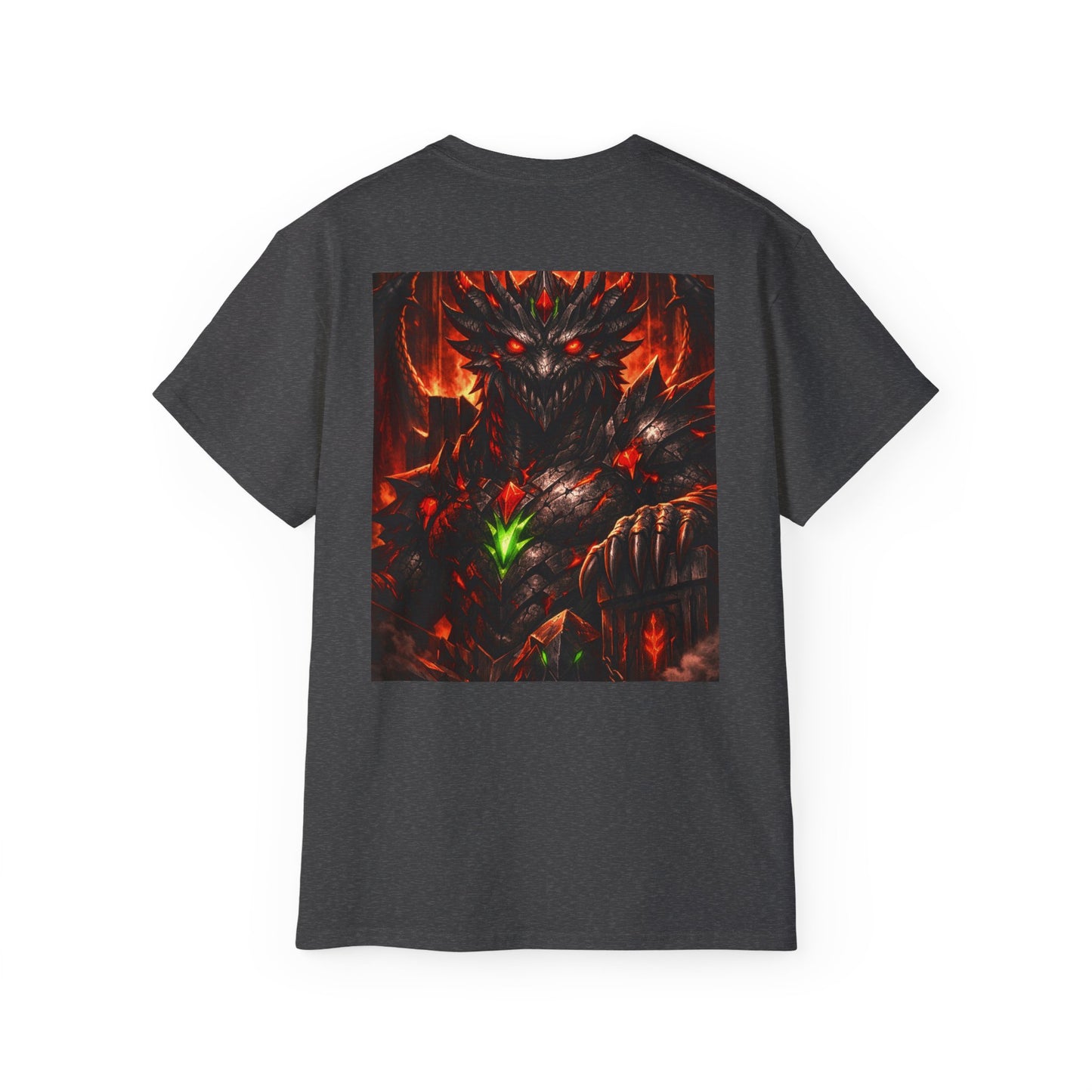 ** Dragon Saga King Tee — Obsidian Throne Edition (BY189 Acid Wash Oversized) **