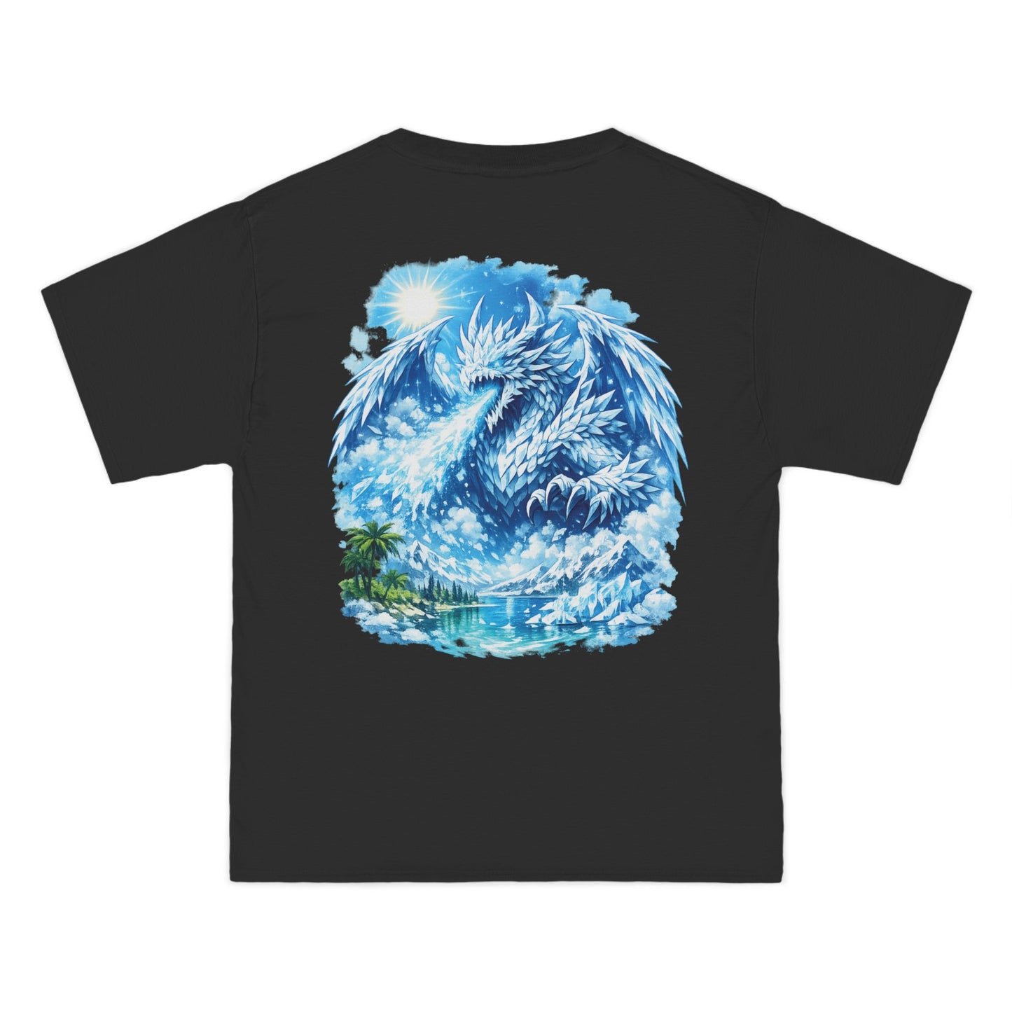 T-Shirt — Surreal Blue Cloud Dragon Graphic Tee