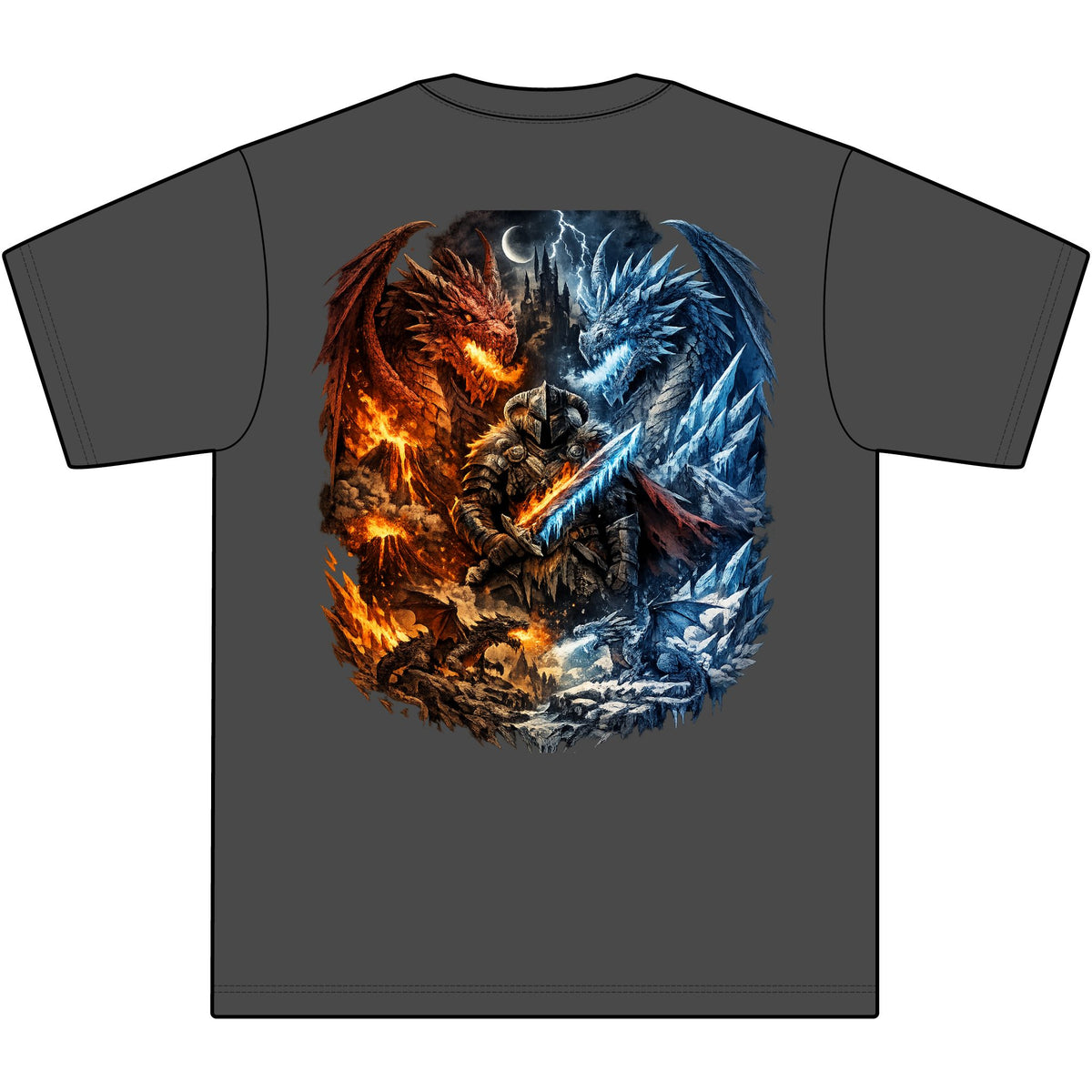Dragon Saga Heavyweight Street Tee — Big & Tall (Up to 7XL)