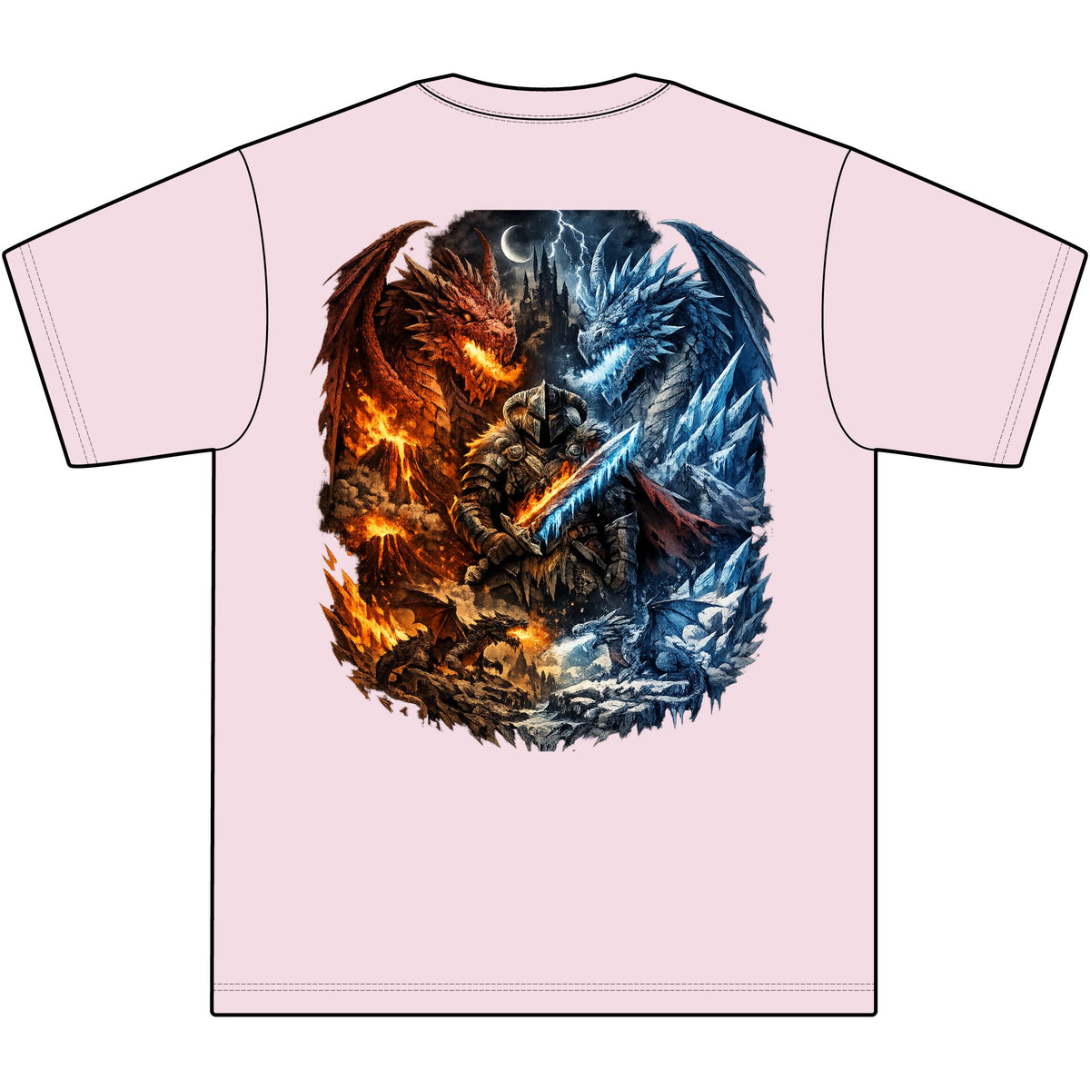 Dragon Saga Heavyweight Street Tee — Big & Tall (Up to 7XL)