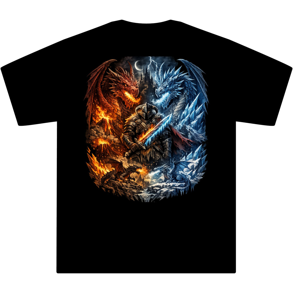 Dragon Saga Heavyweight Street Tee — Big & Tall (Up to 7XL)