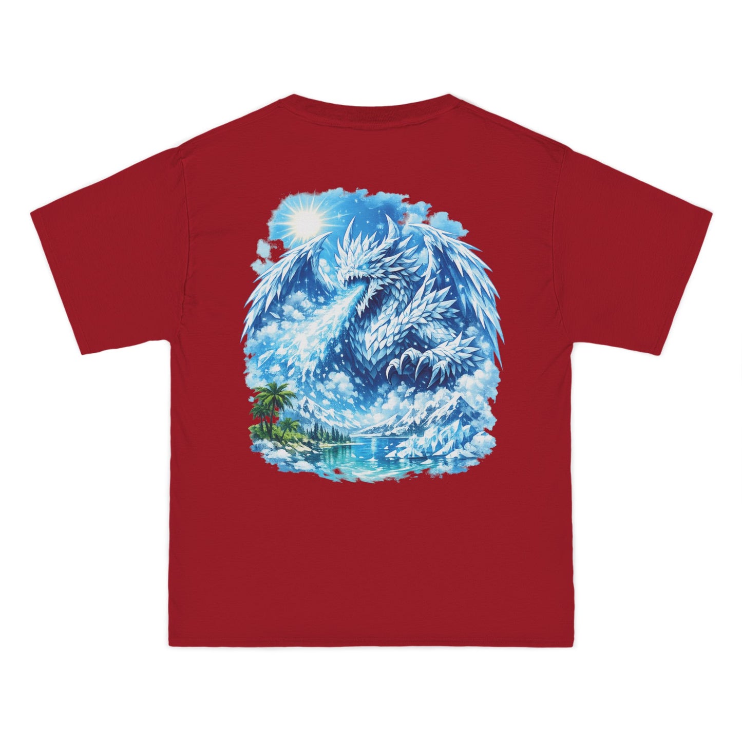 T-Shirt — Surreal Blue Cloud Dragon Graphic Tee