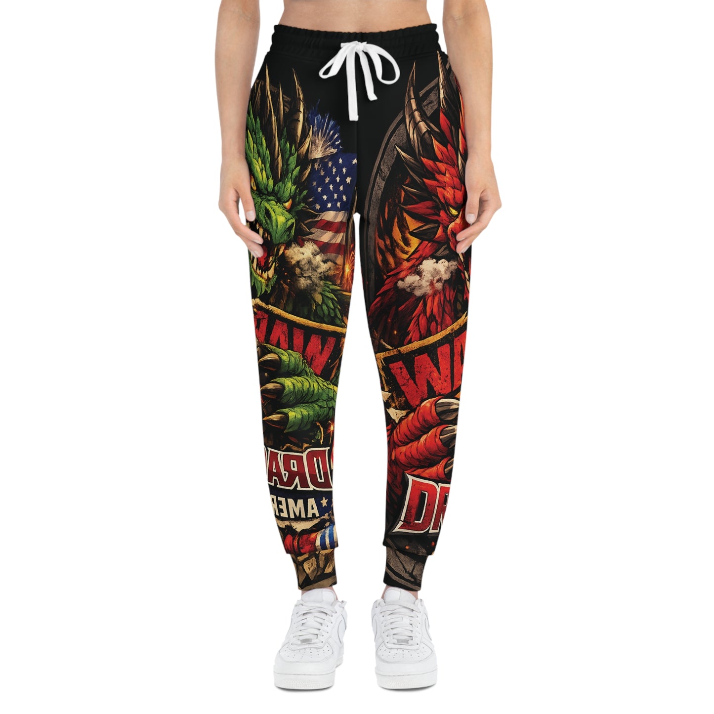 Dragon Flag Joggers — Patriotic 4th of July Athletic Pants