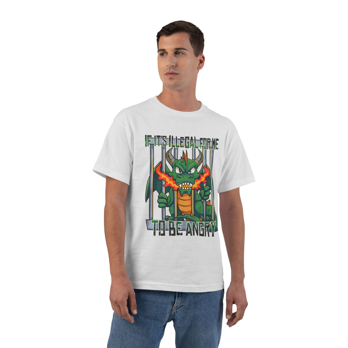 Dragon Saga Oversized Tee – Big & Tall Streetwear (Up to 6XL)
